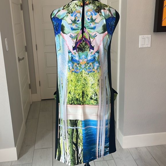 Clover Canyon Tropical Print Sleeveless Sheath Dress Size S - Picture 6 of 11